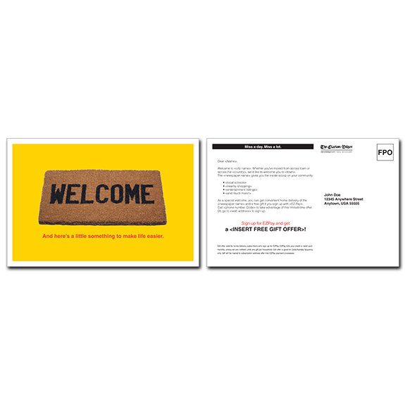 Gannett Promotional Mailers