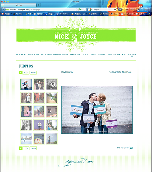 Nick and Joyce Wedding Website Nick and Joyce Wedding Website