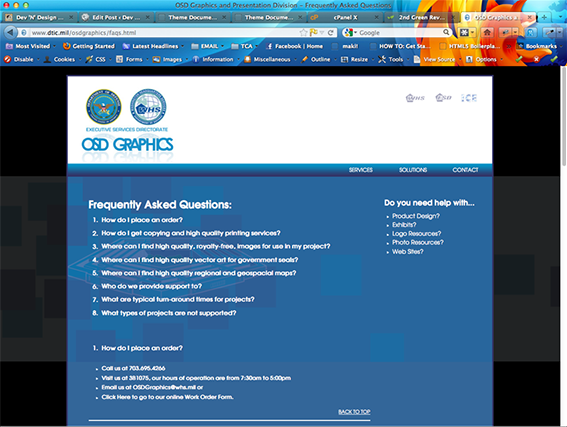 OSD Graphics Website OSD Graphics Website