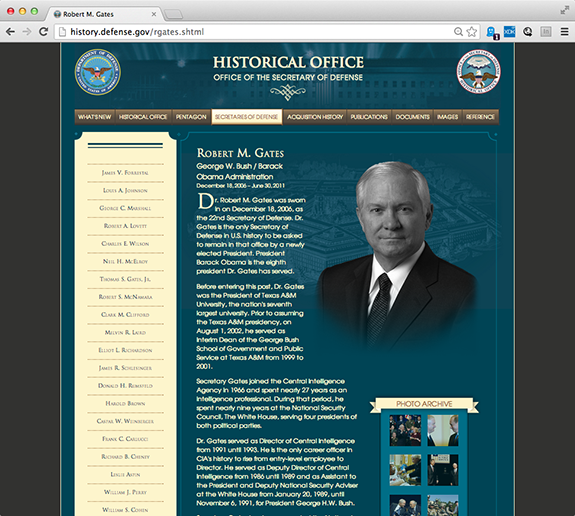 Historical Office of the Secretary of Defense Website Historical Office of the Secretary of Defense Website