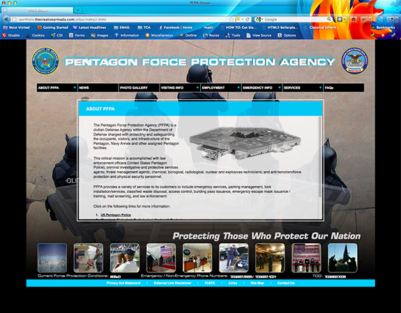 Pentagon Force Protection Agency Website